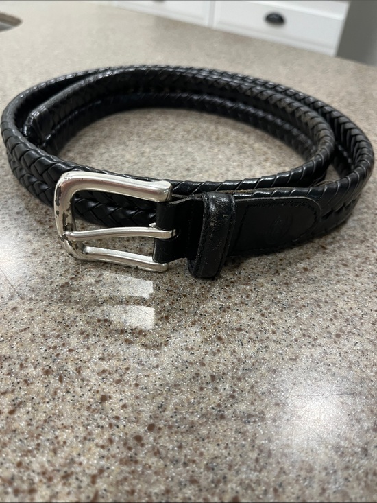 Fossil Other - Fossil Men's Sz 36 Black Braided Leather Belt Casual Business Casual Distressed